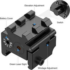 Feyachi PL-19-G Laser Weapon Light - Compact Green Laser for Pistol