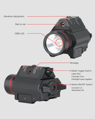 Feyachi LF-38 Red Laser Flashlight Combo - 200 Lumen Tactical feyachi Default Title Default Title-