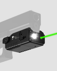 Feyachi FL-74 700Lum Green Laser Light Combo Pistol Light Gun Laser Compact Pistol Flashlight with Picatinny Rail