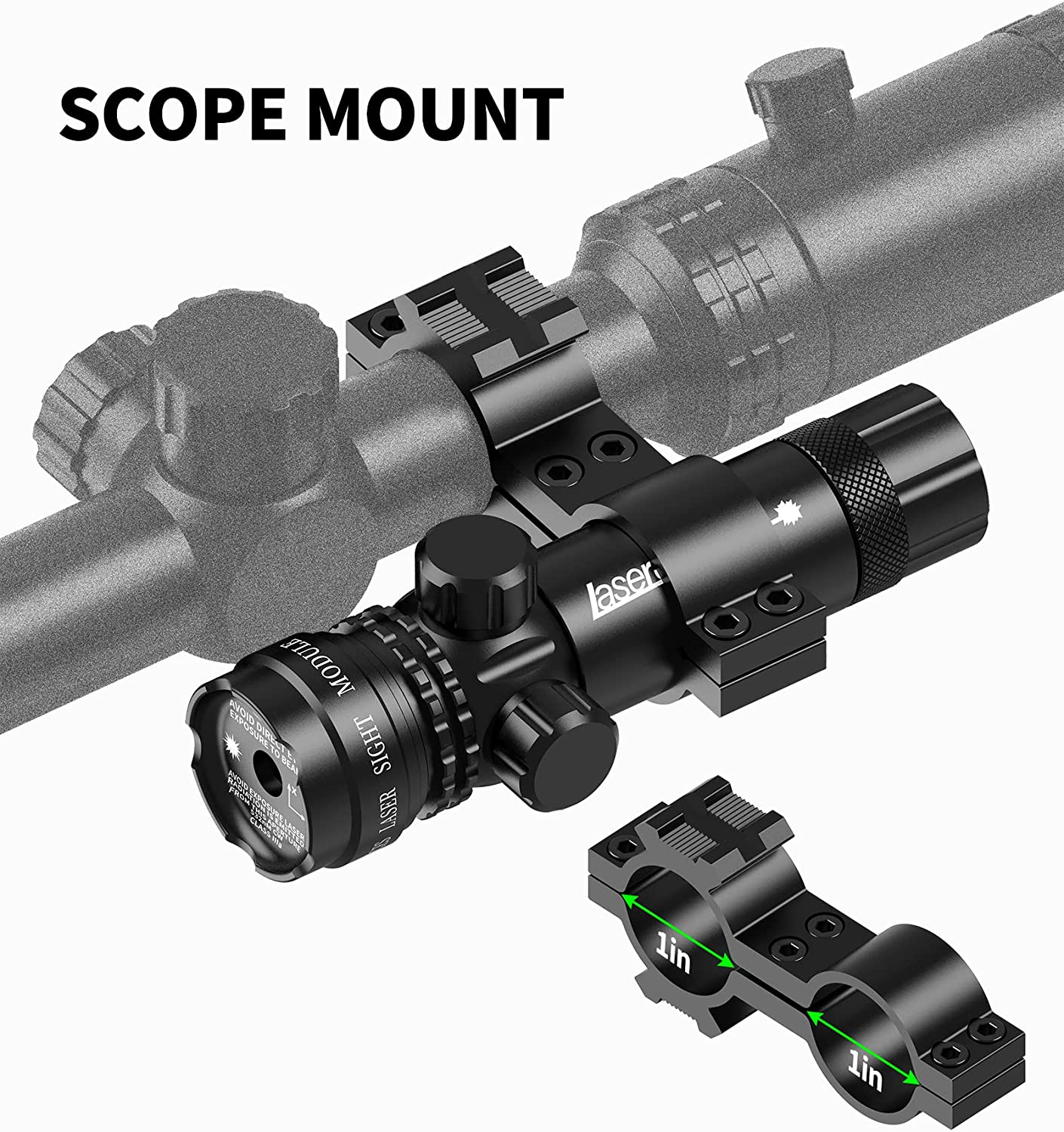 Feyachi GL6 Green Laser Sight - Dual Mount Tactical