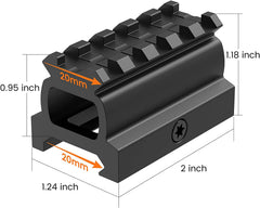 Feyachi RM19 Riser Mount - Picatinny Rail 0.95 inch