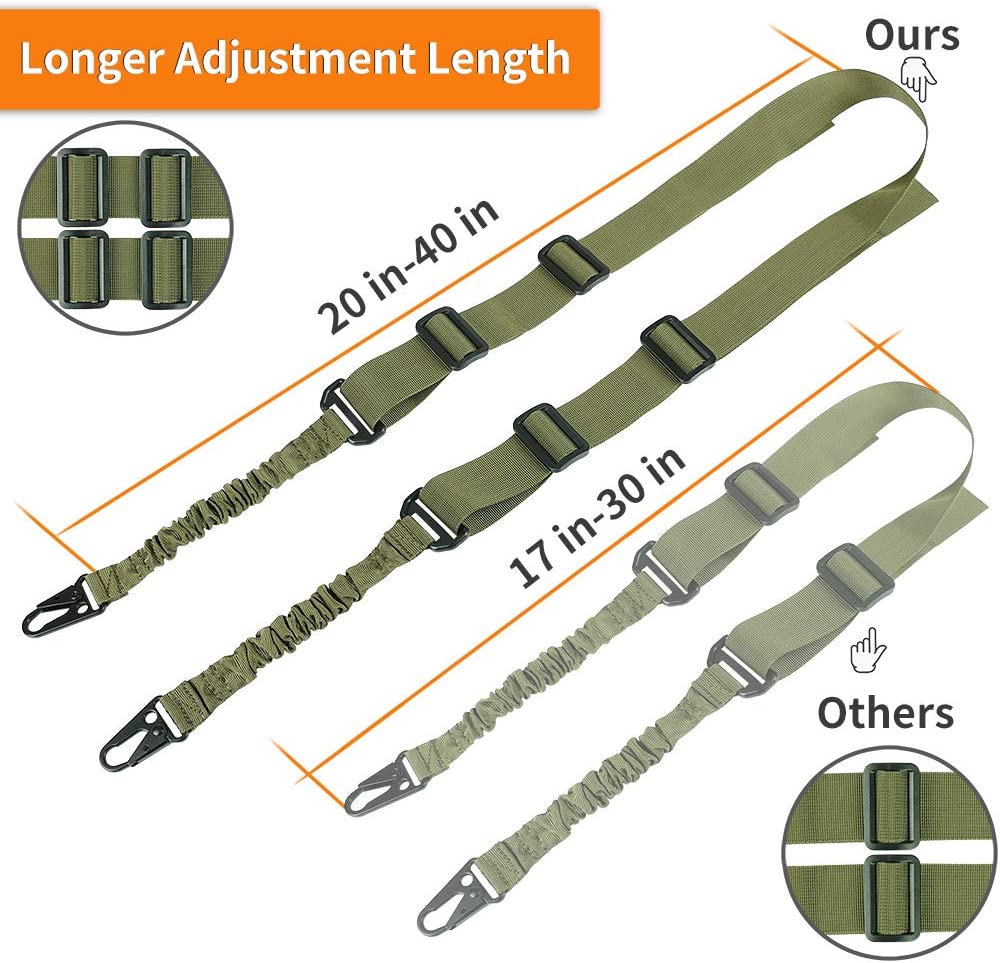 Feyachi S6049G Tactical Sling - Mlok QD Mount Green