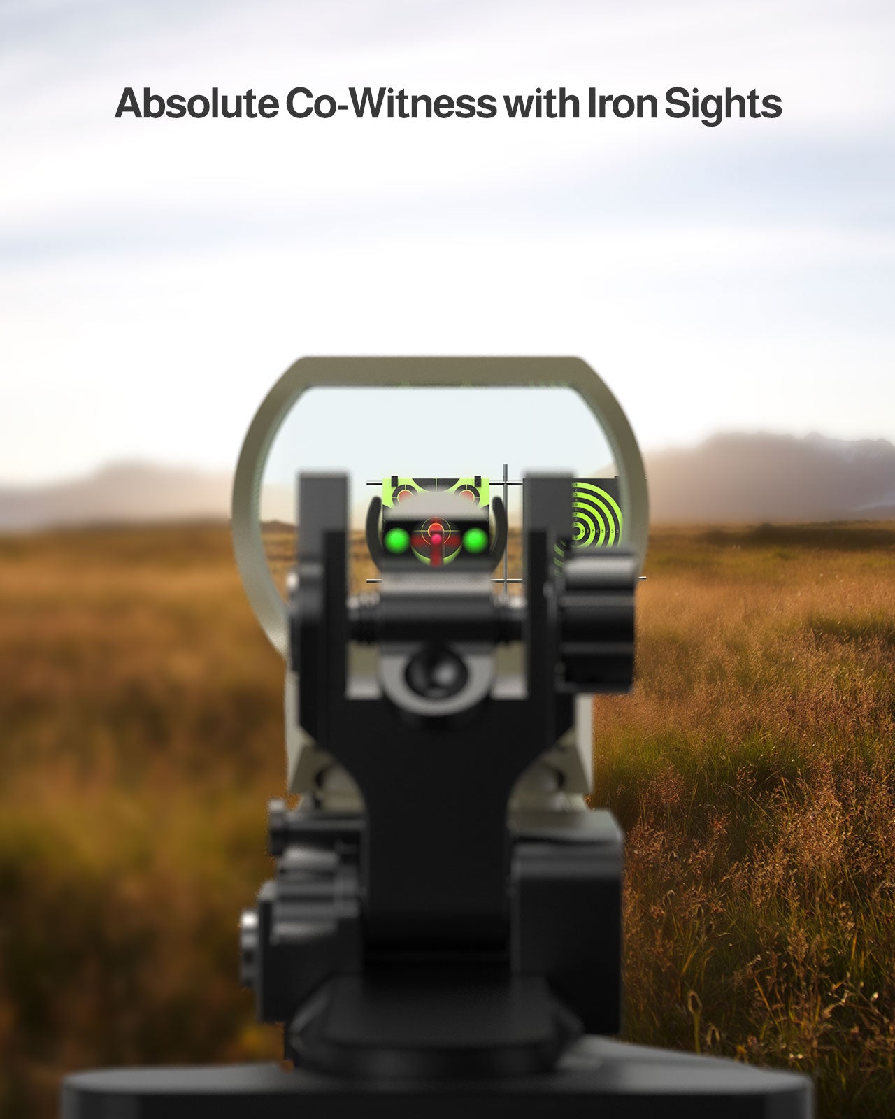 Feyachi RS61 Red Dot Reflex Sight Khaki - Co-Witness Mount feyachi Default Title Default Title-