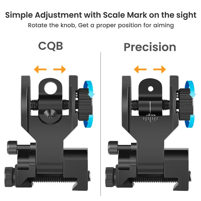 Feyachi S09 Backup Iron Sights - Flip Up Sights for Rails feyachi Default Title Default Title-